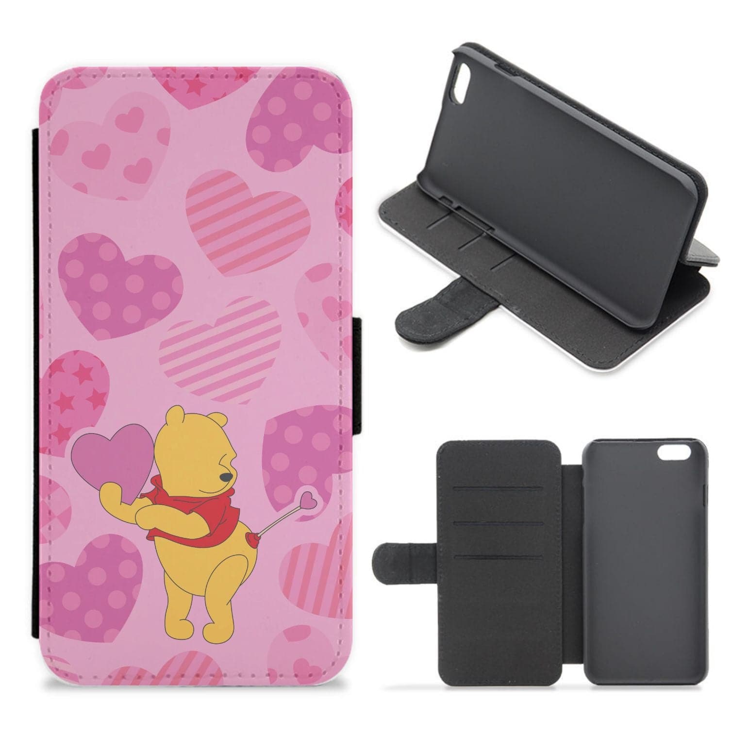 Cupid Pooh Valentine's Flip / Wallet Phone Case