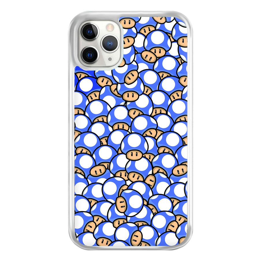 Mushroom Pattern - Dark Blue Phone Case