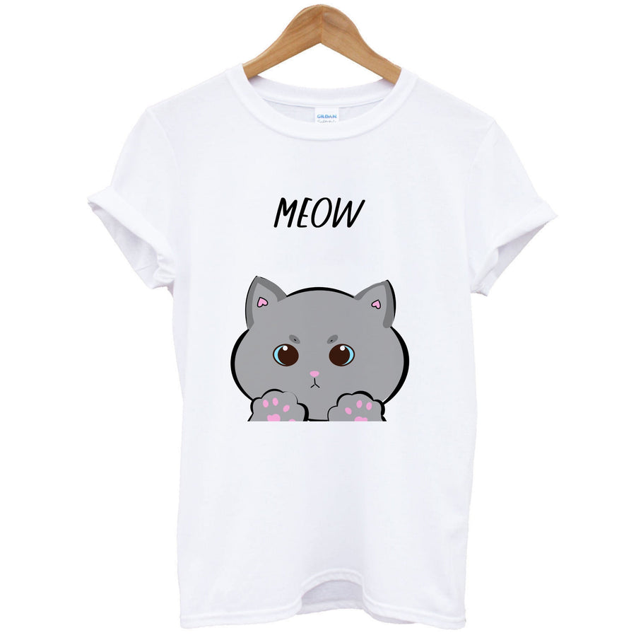 Grey Kitty - Cats T-Shirt