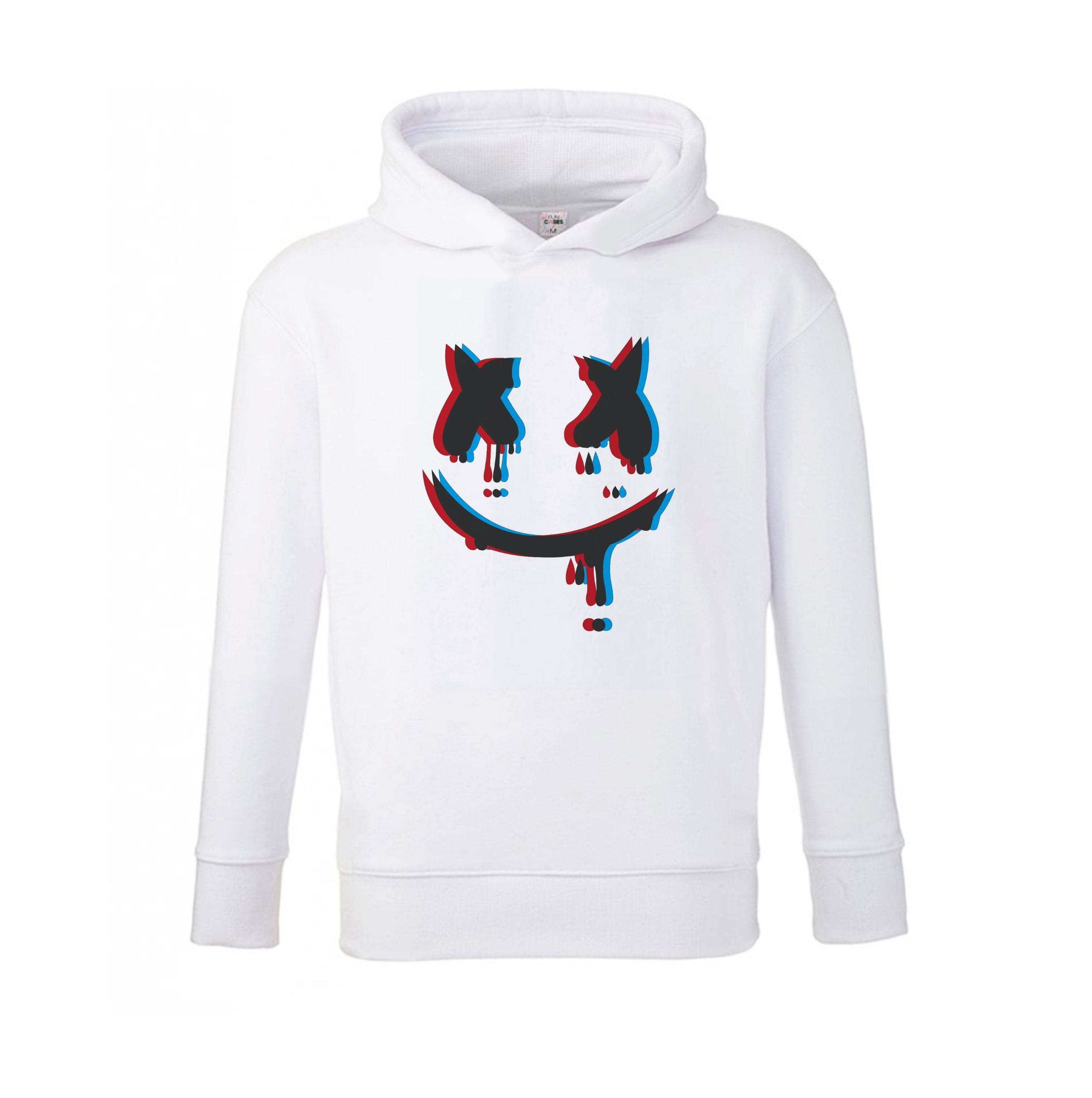 Blue Blur - White Helmet DJ Kids Hoodie