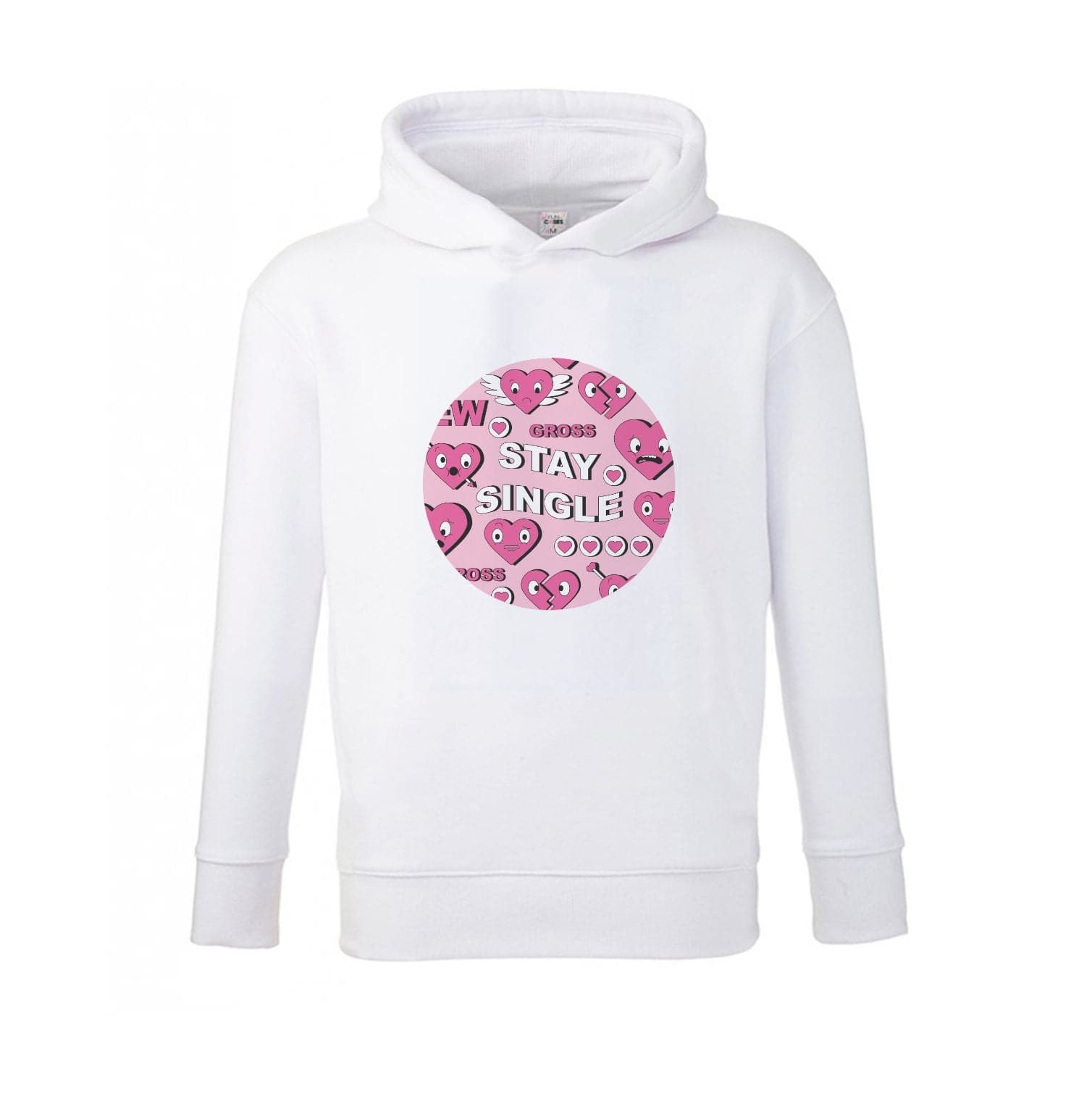 Stay Single - Valentine's Day Kids Hoodie