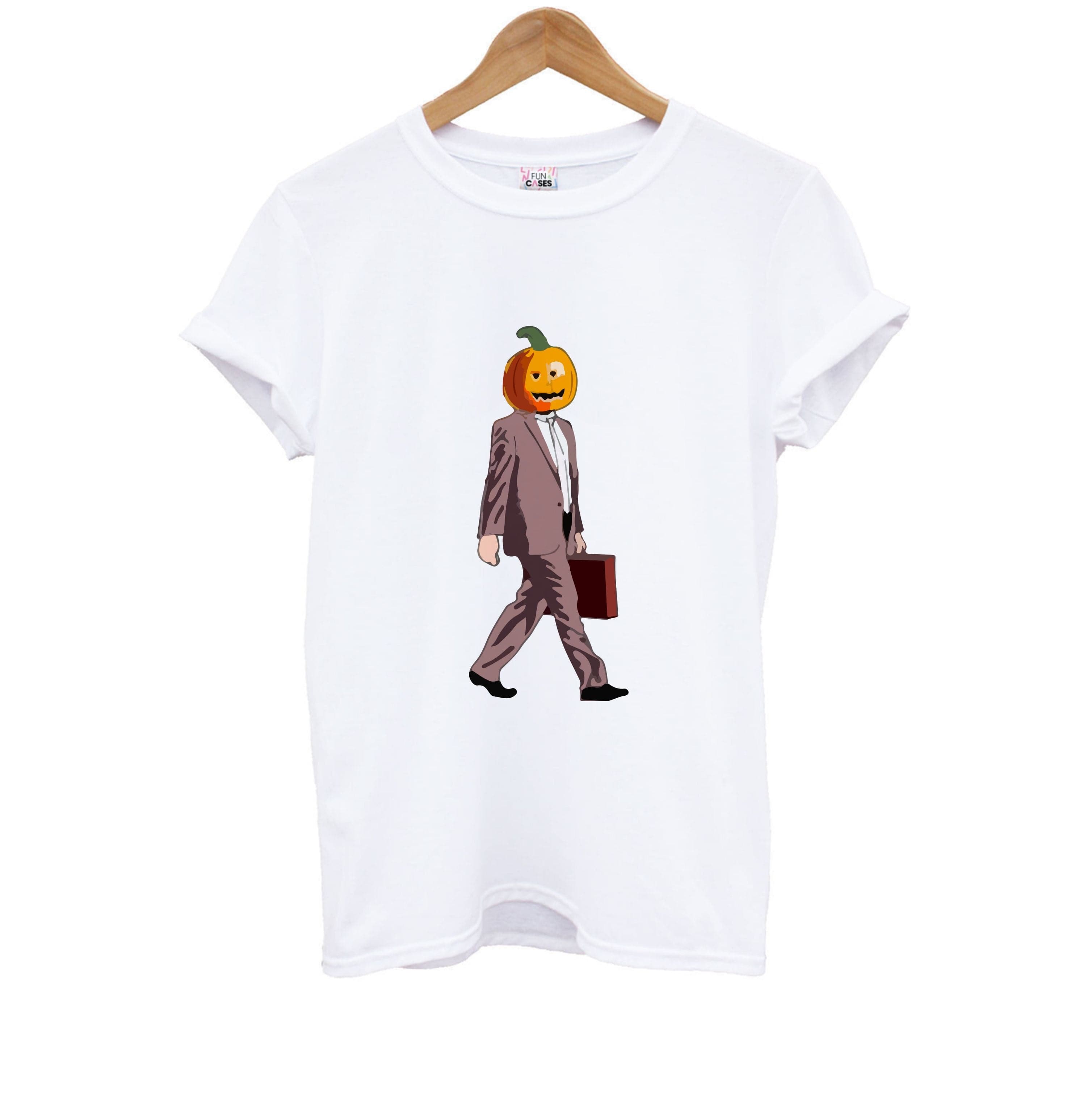 Dwight Pumpkin Head Kids T-Shirt