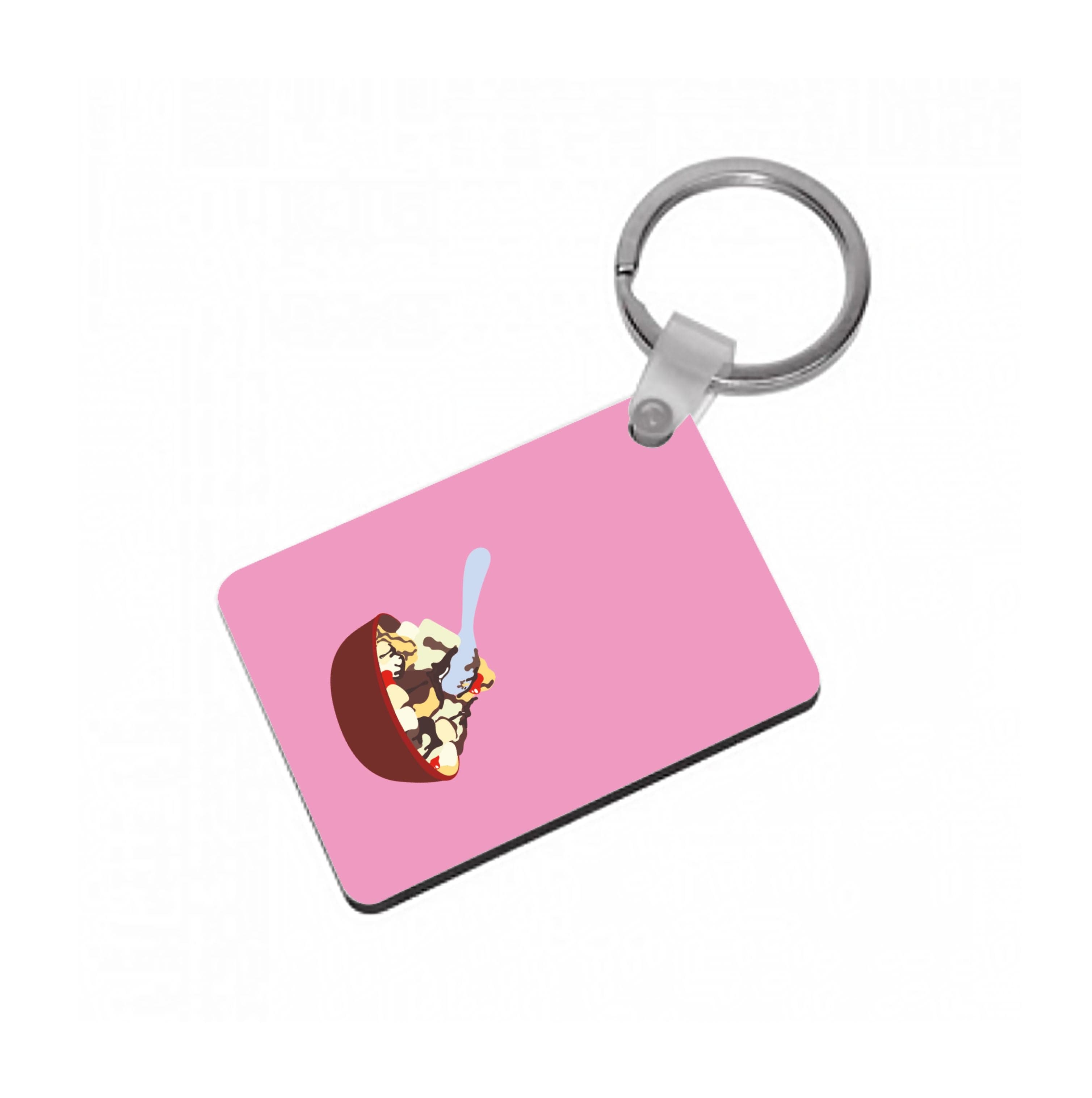 Bowl Of Ice Cream Keyring