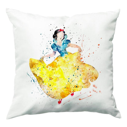 Watercolour Snow White Fairytale Cushion