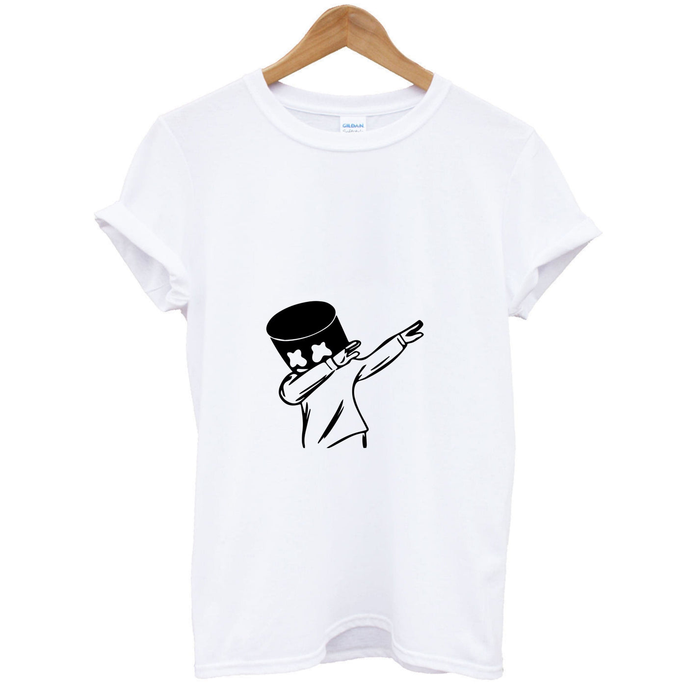 Silhouette Marshmello Dab  T-Shirt
