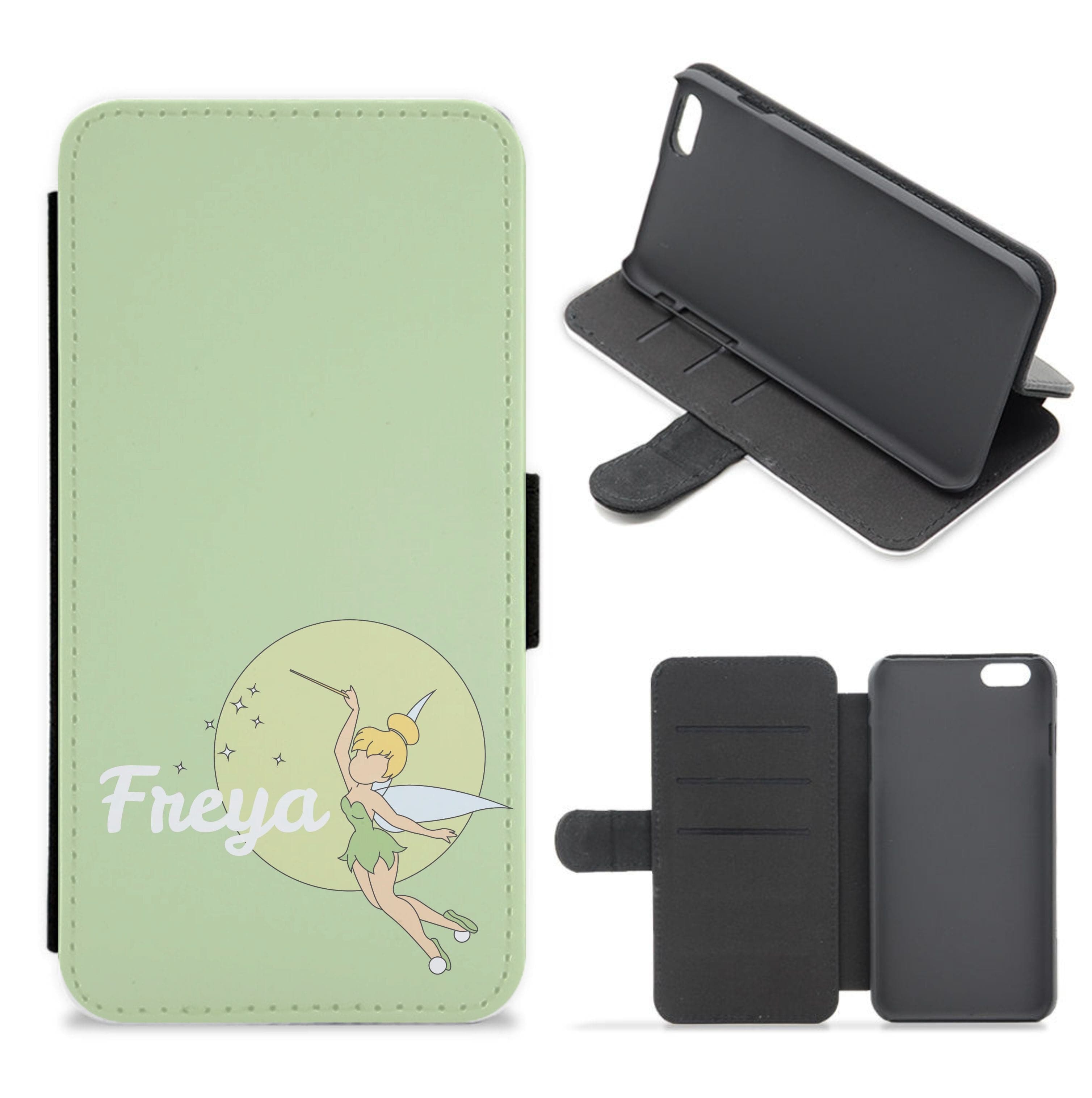 Tinkerbell - Personalised Fairytale Flip / Wallet Phone Case