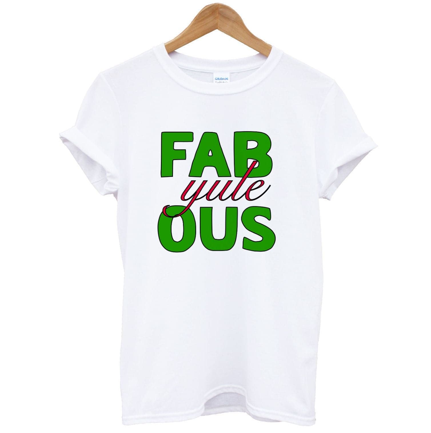 Fab-Yule-Ous Red - Christmas Puns T-Shirt