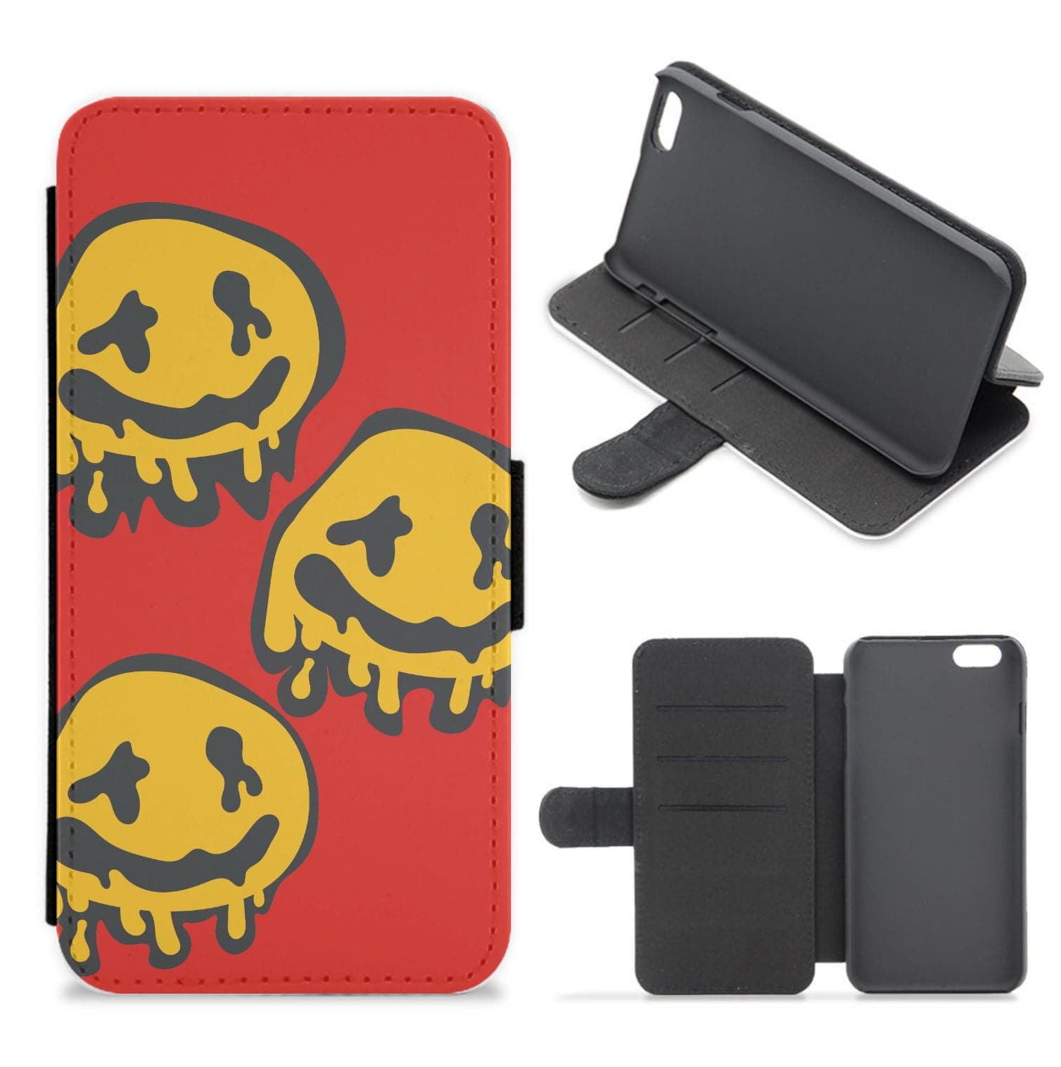 Dripping Smiley - Skate Aesthetic  Flip / Wallet Phone Case