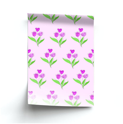 Pink Pattern - Floral Poster