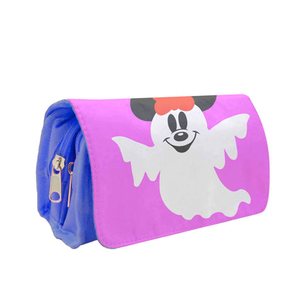 Female Mouse Ghost Halloween Pencil Case