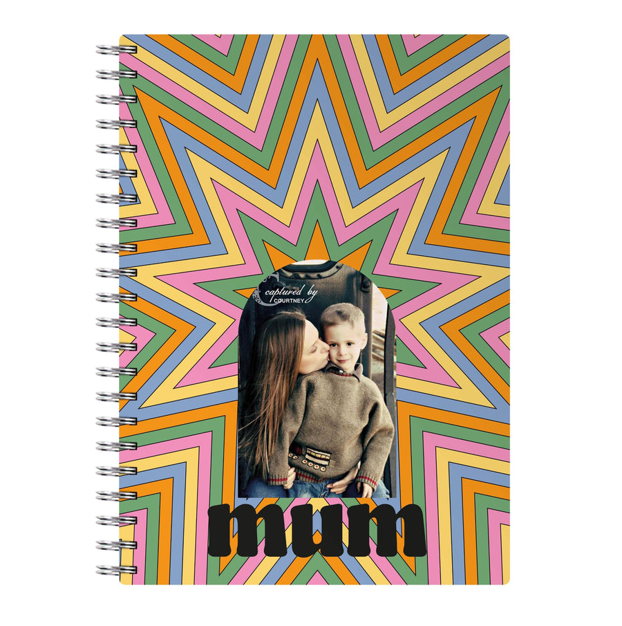 Retro Pattern - Personalised Mother's Day Notebook