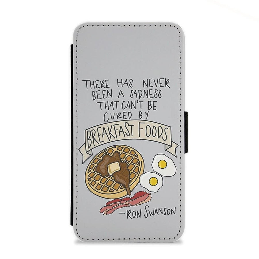 Breakfast Foods - Parks and Recreation Flip Wallet Phone Case - Fun Cases