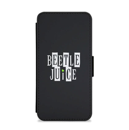 Text - Beetle Halloween Flip / Wallet Phone Case