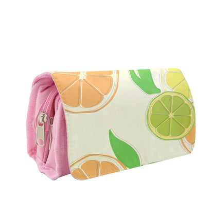 Oranges, Leomns And Limes - Fruit Patterns Pencil Case