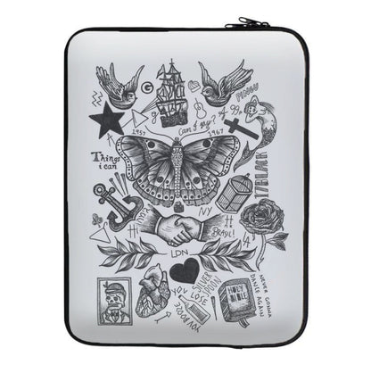 Harry Tattoos Laptop Sleeve