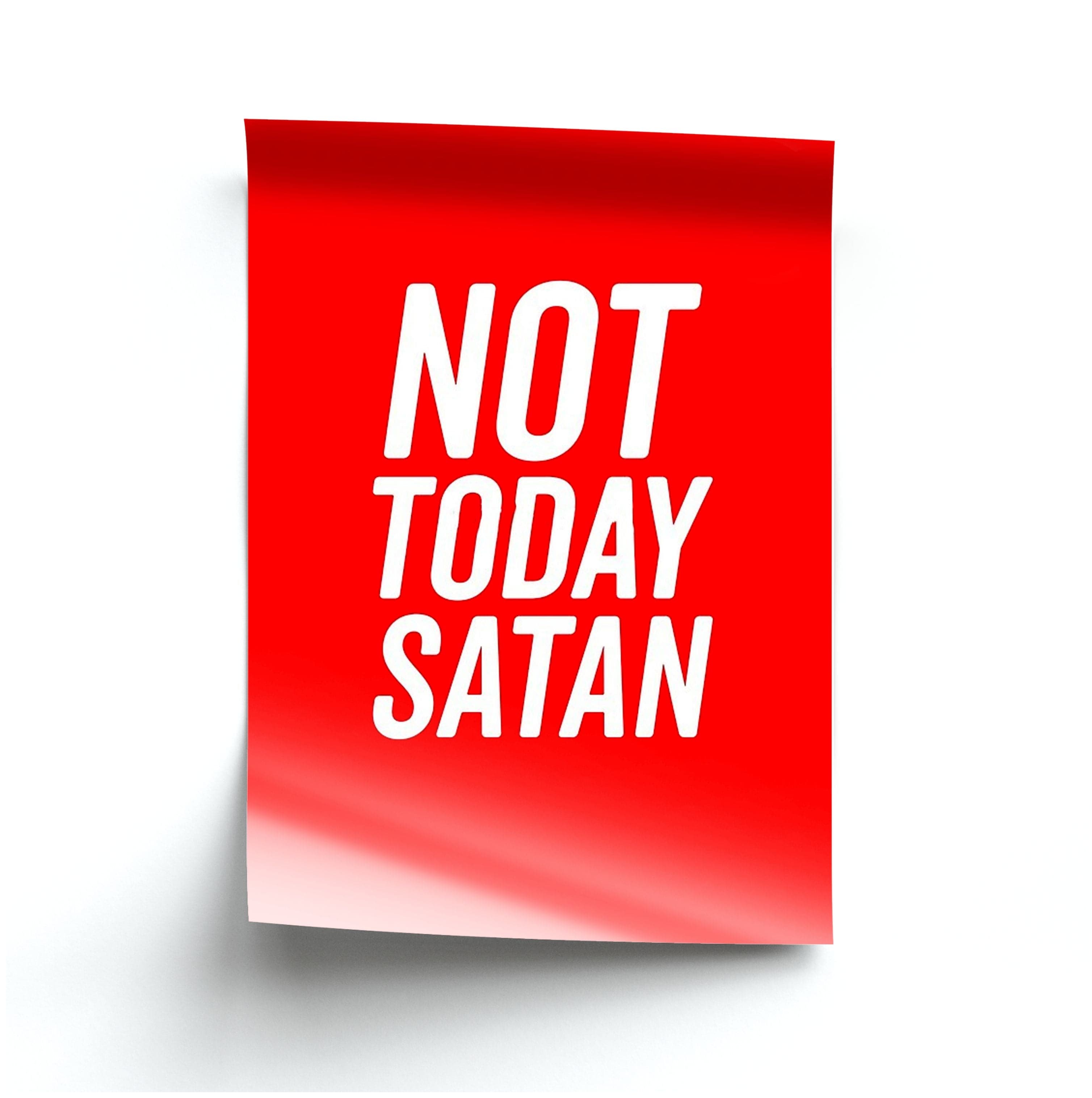 Red Not Today Satan - Drag Queen's Drag Race Poster