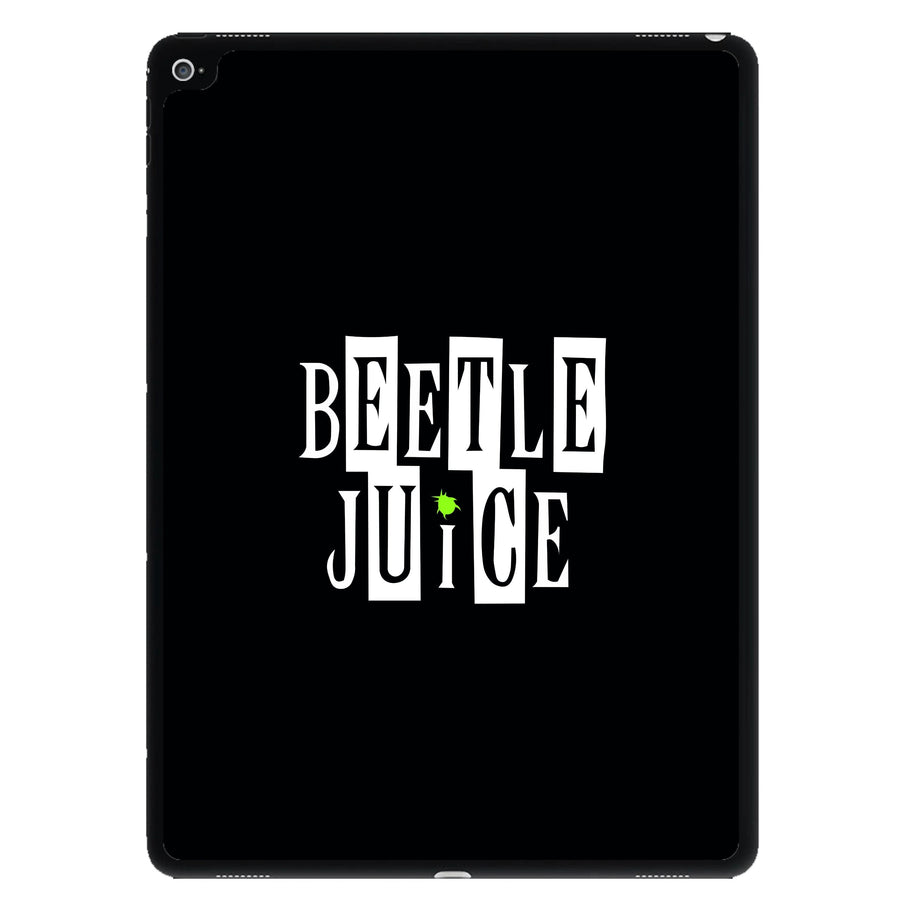 Text - Beetlejuice iPad Case