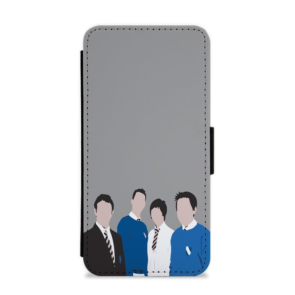 The Cartoon Inbetweeners Flip / Wallet Phone Case - Fun Cases