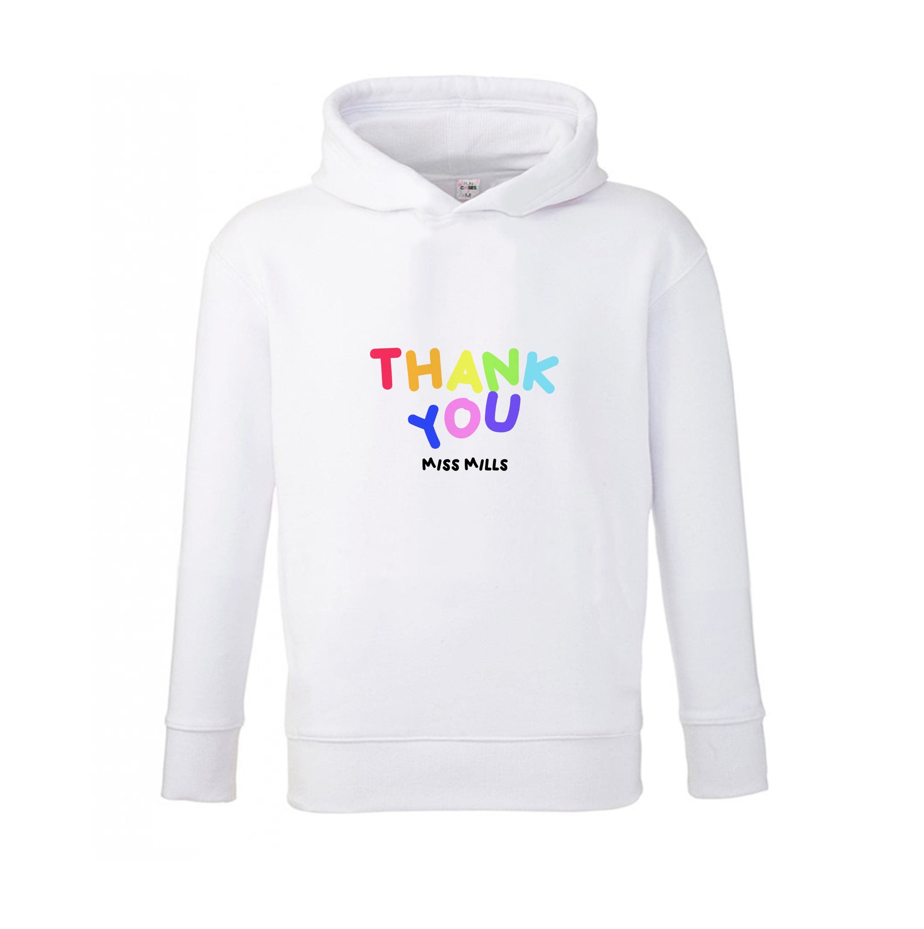 Thank You - Personalised Teachers Gift Kids Hoodie