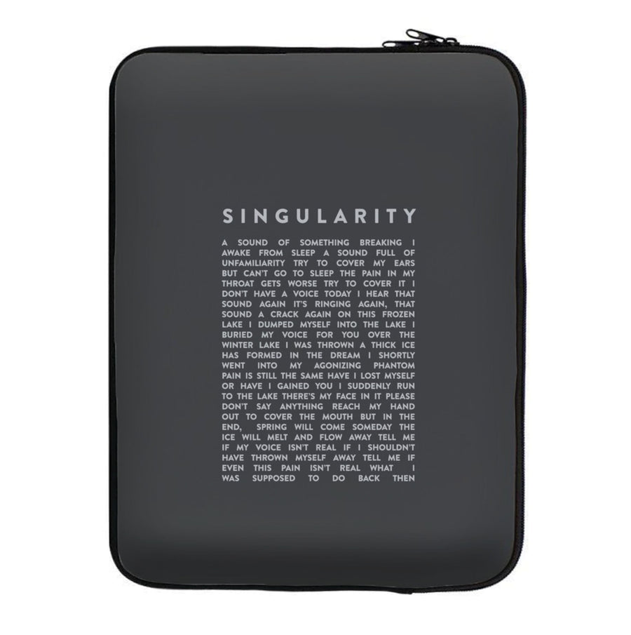 Singularity Lyrics - BTS Laptop Sleeve