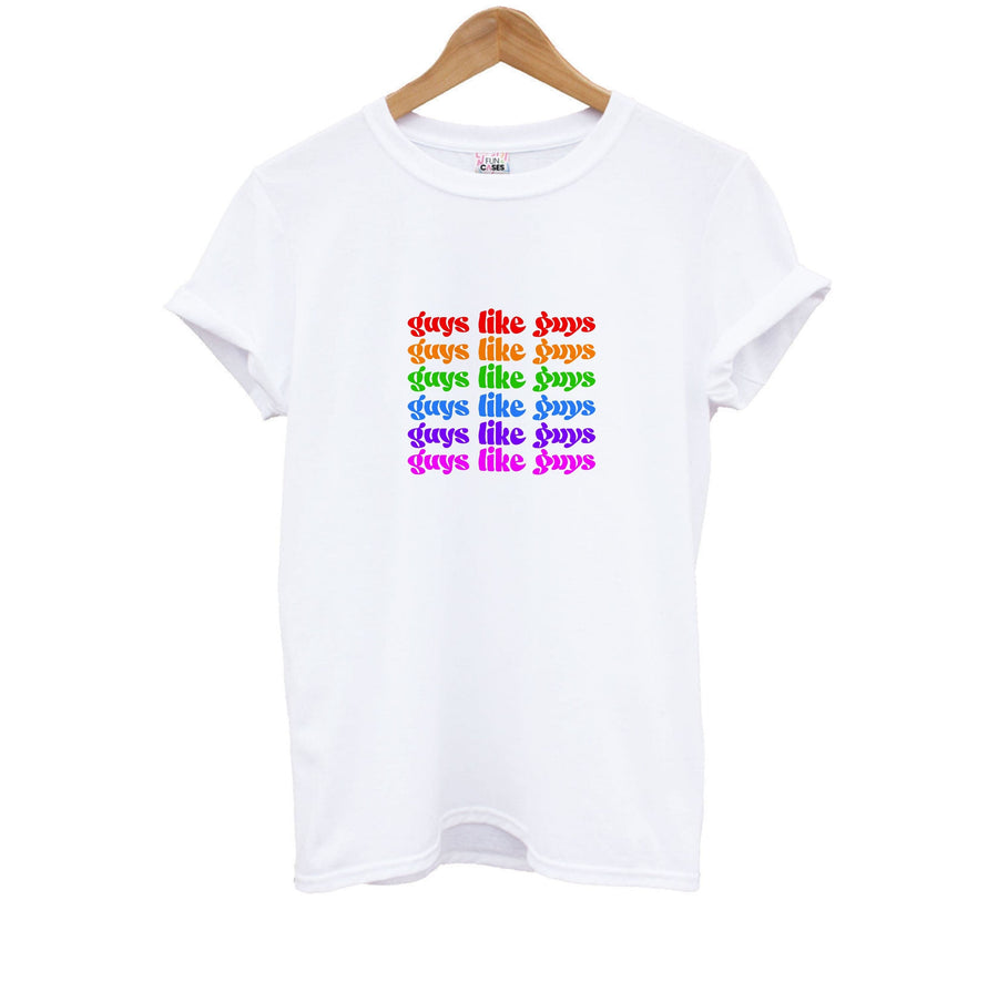 Guys like guys - Pride Kids T-Shirt