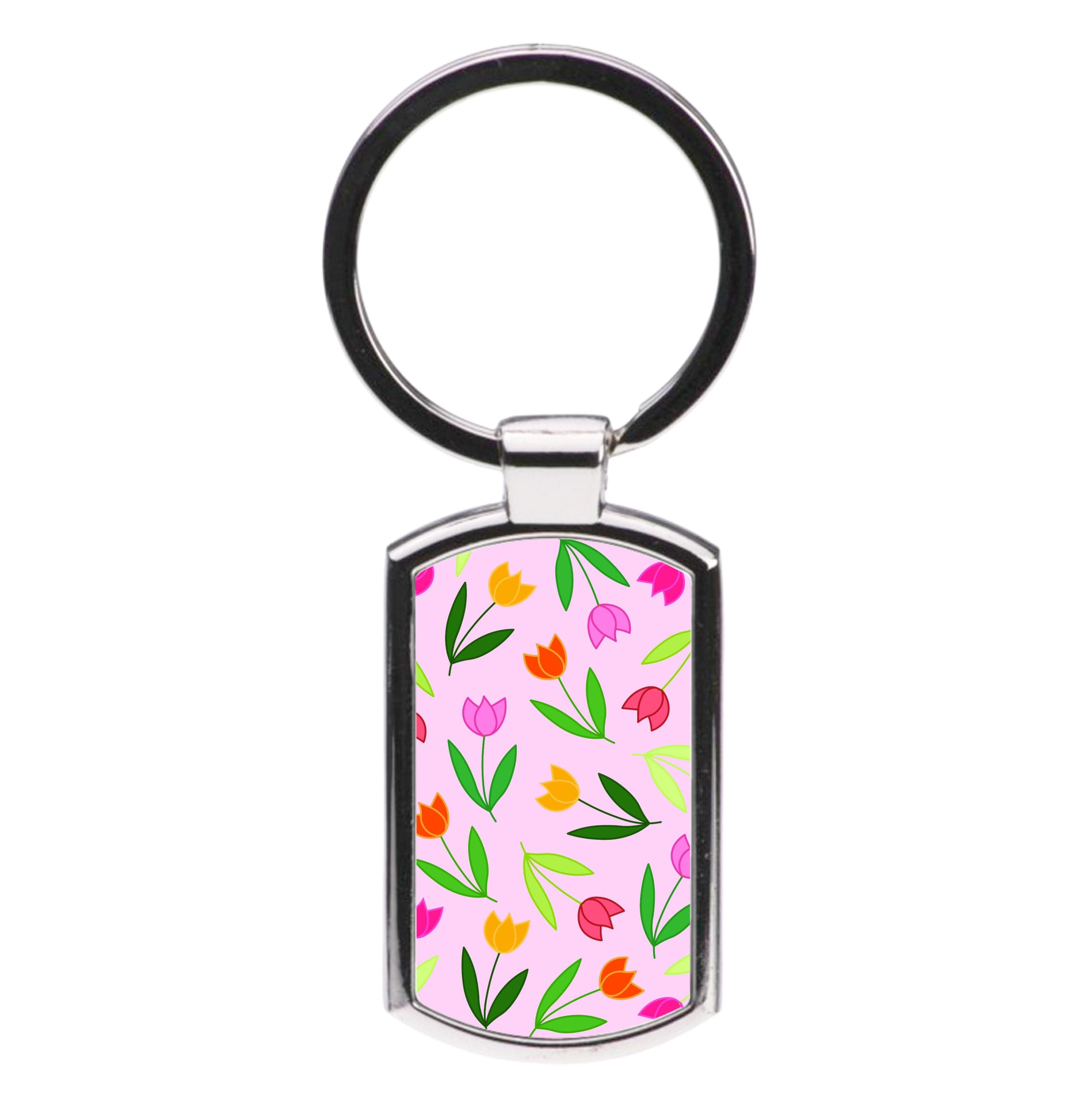 Tulips - Spring Patterns Luxury Keyring