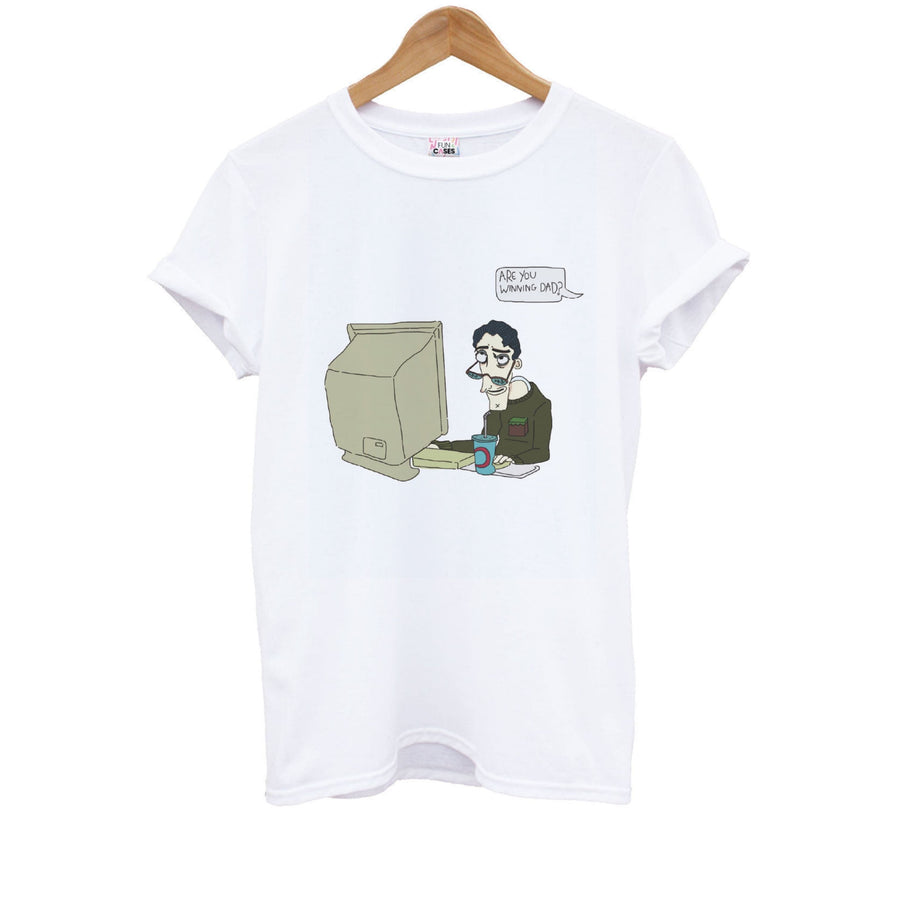 Are You Winning Dad - Coraline Kids T-Shirt