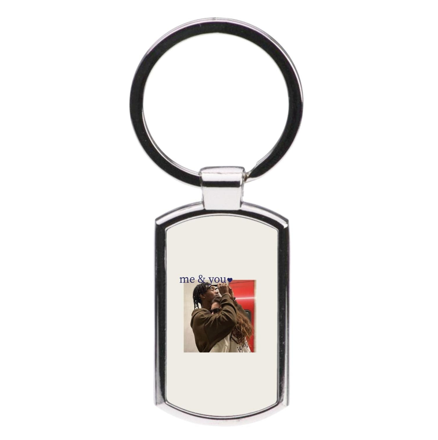 Me And You - Personalised Couples Luxury Keyring