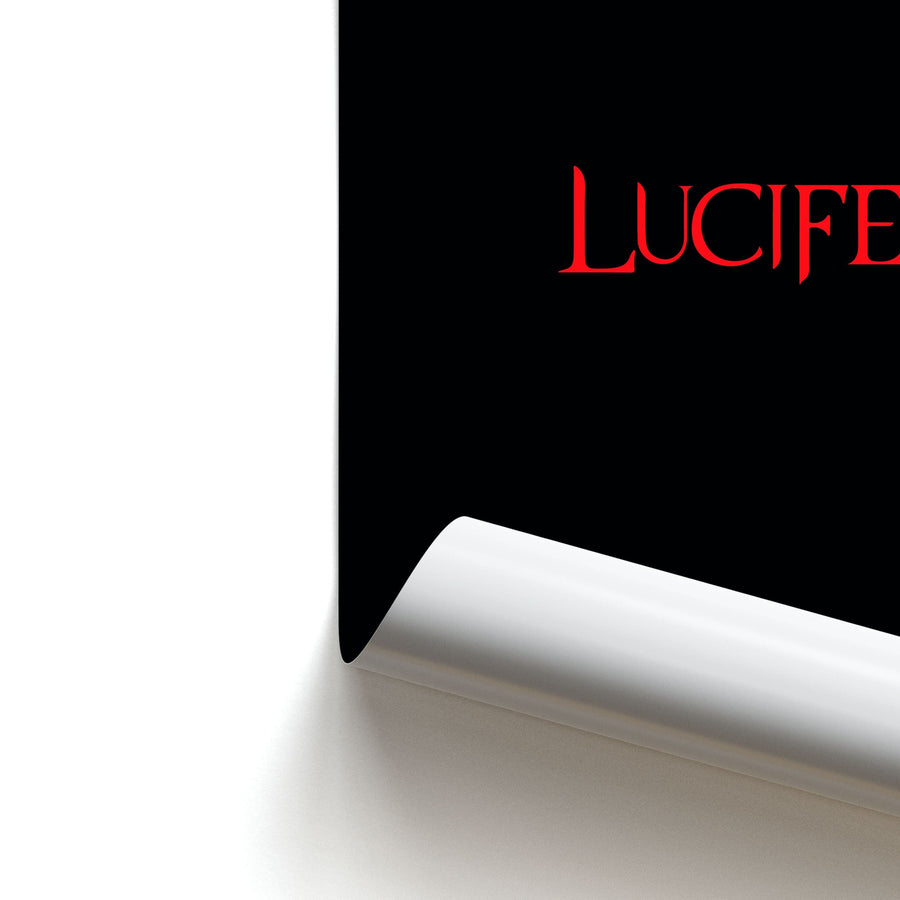Lucifer Text Poster