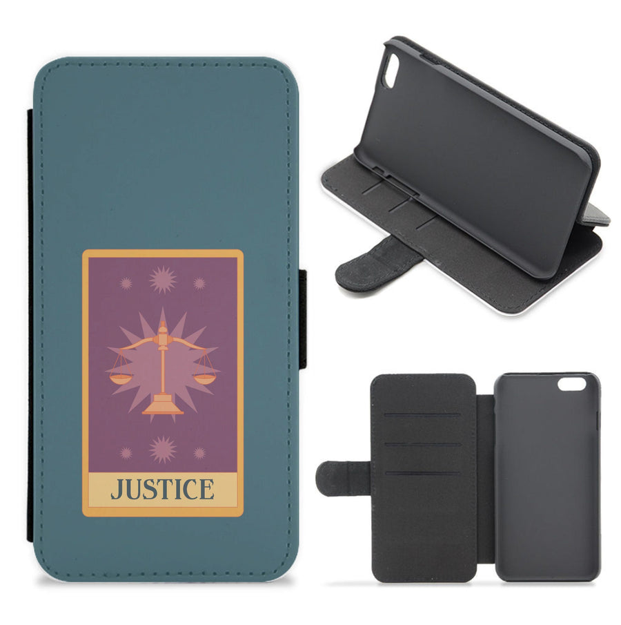 Justice - Tarot Cards Flip / Wallet Phone Case