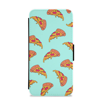 Pizza - Fast Food Patterns Flip / Wallet Phone Case