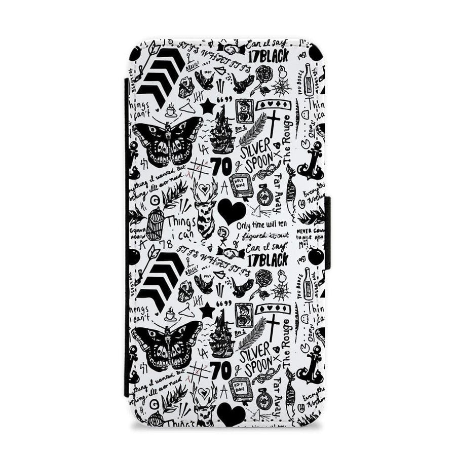 One Direction Tattoos Flip / Wallet Phone Case - Fun Cases