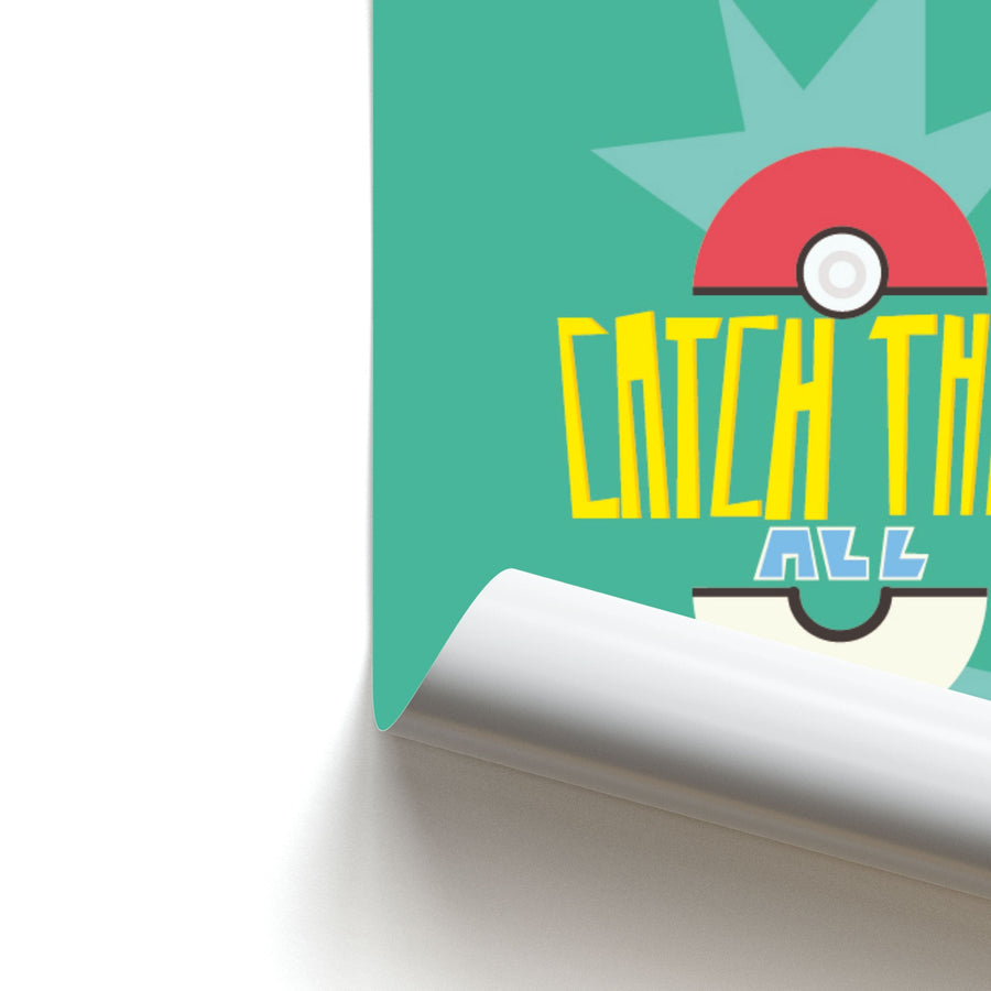 Catch them all - Pokemon Poster