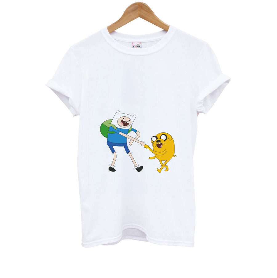 Jake The Dog And Finn The Human - Adventure Time Kids T-Shirt