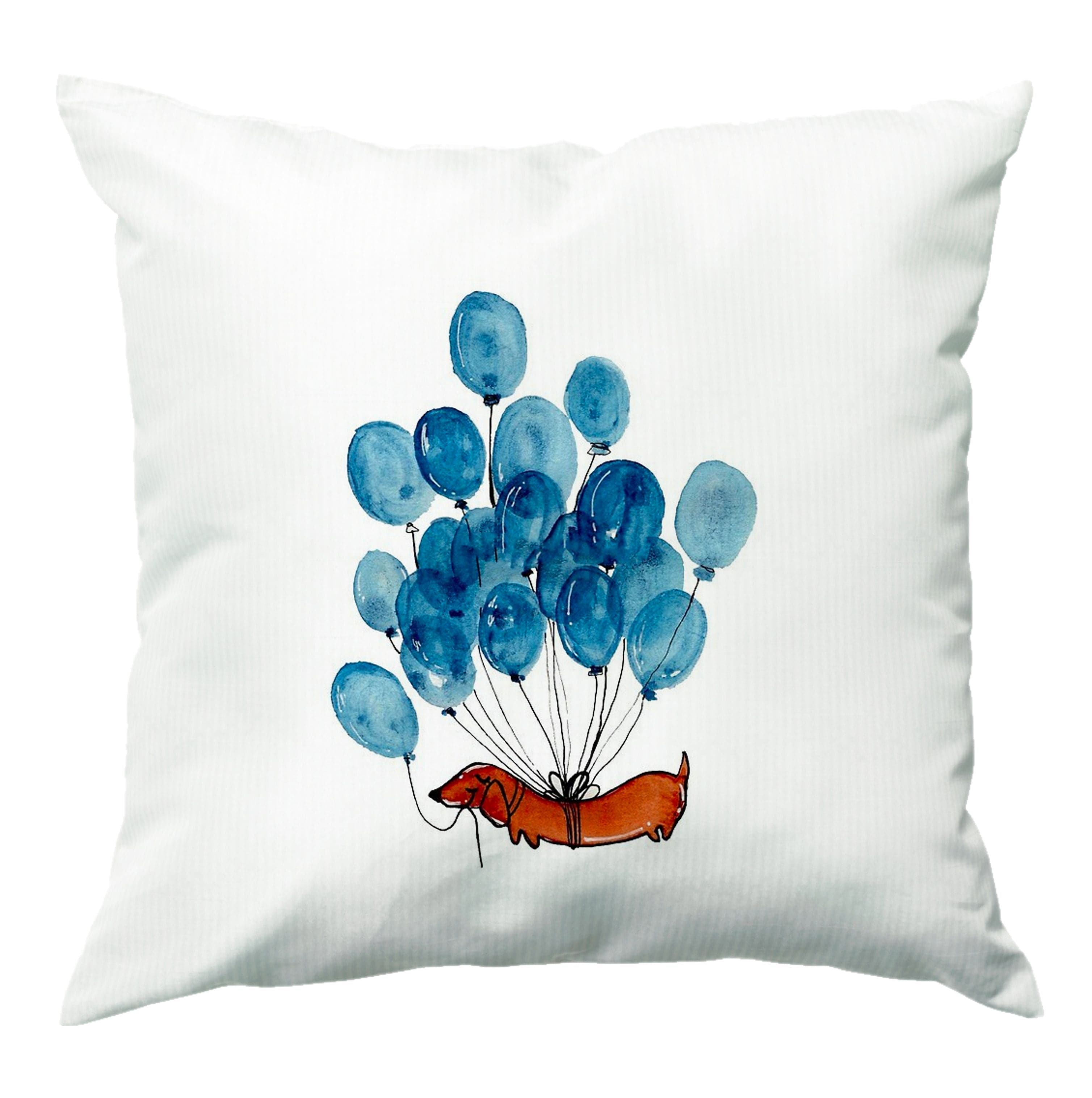 Dachshund And Balloons Cushion