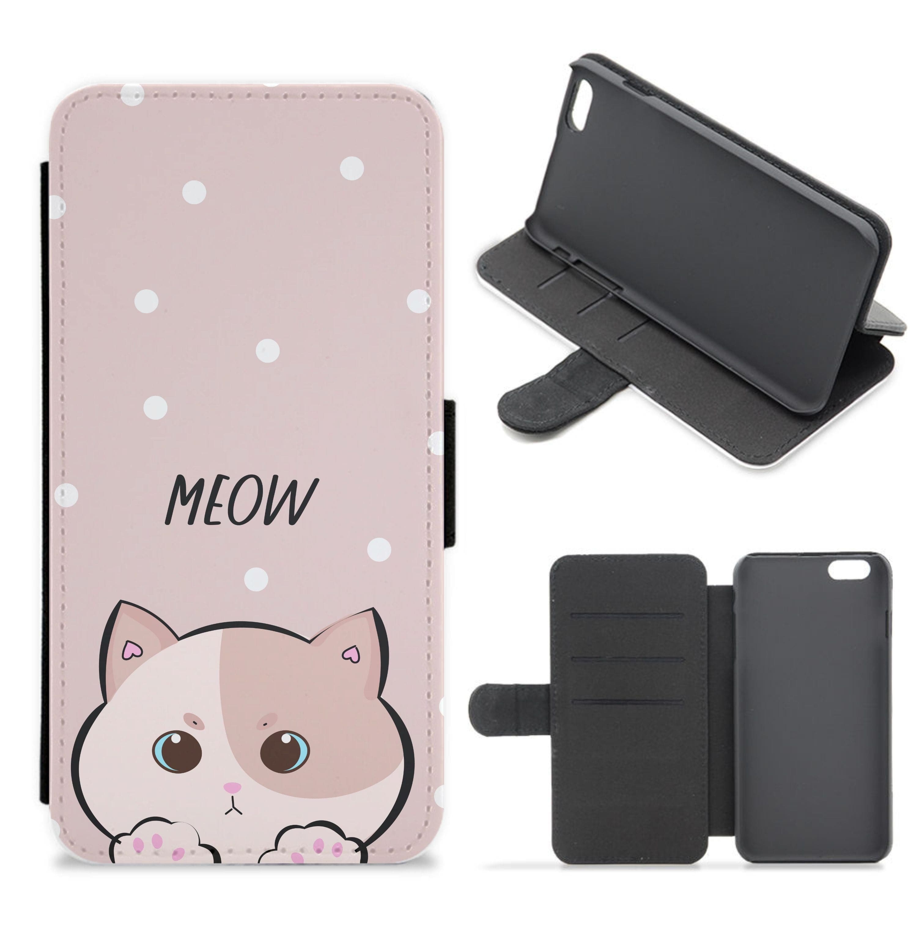 Pale Cat - Cats Flip / Wallet Phone Case