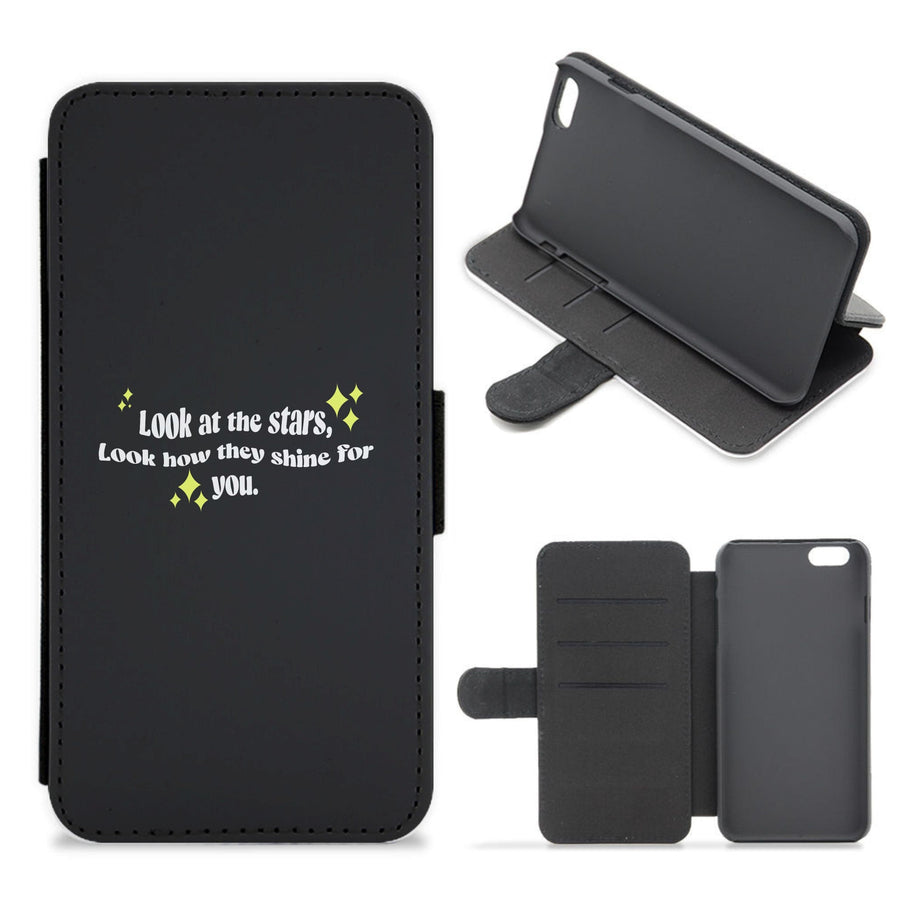 Look At The Stars - Black Colplay Wallet Phone Case