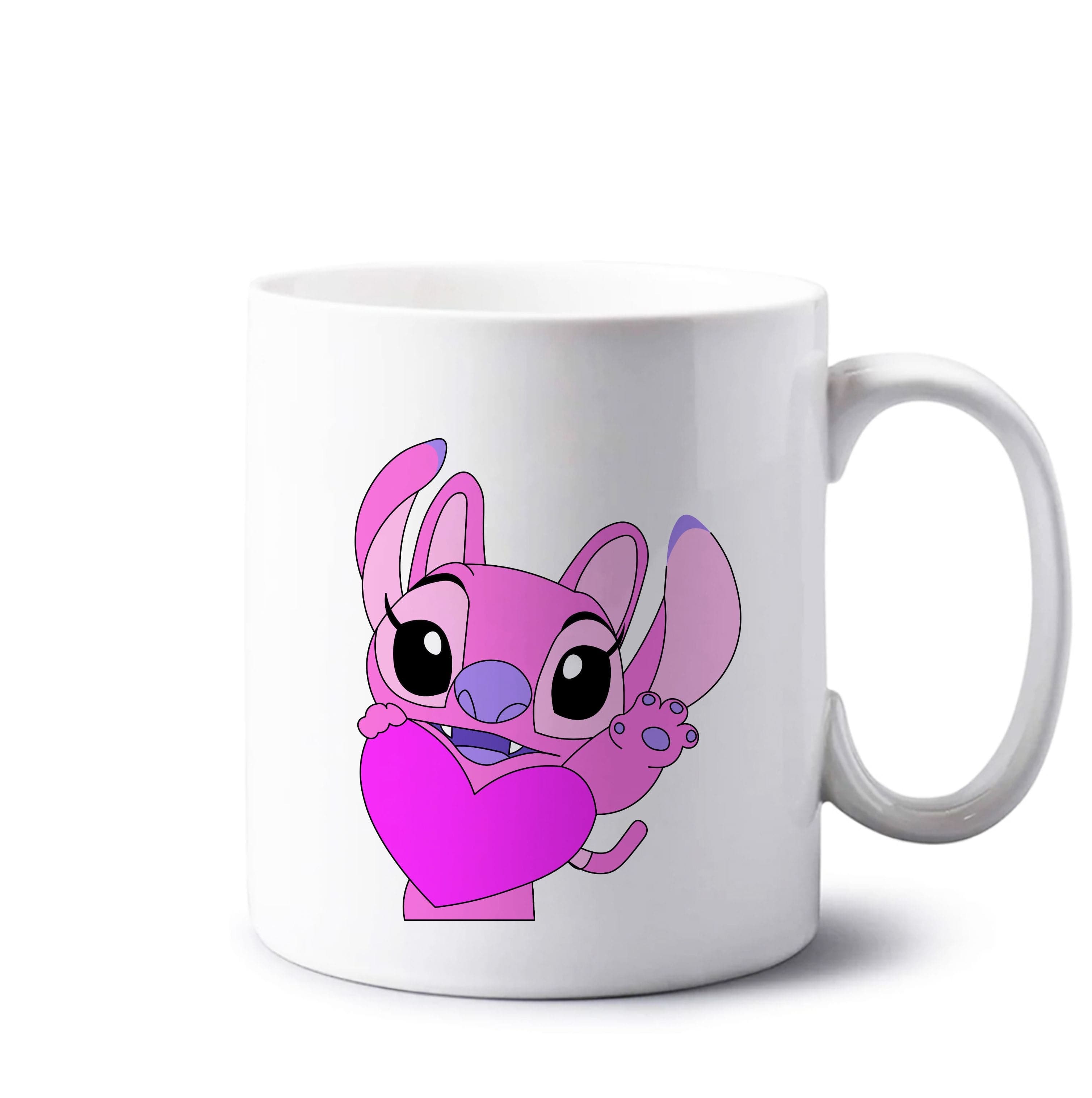 Holding Heart - Pink Alien Mug