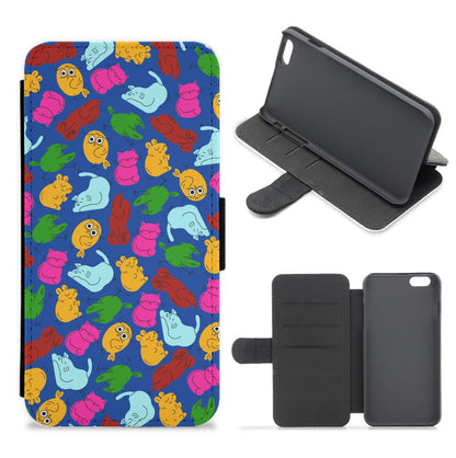 Animal Doodles - Chamberlain Flip / Wallet Phone Case