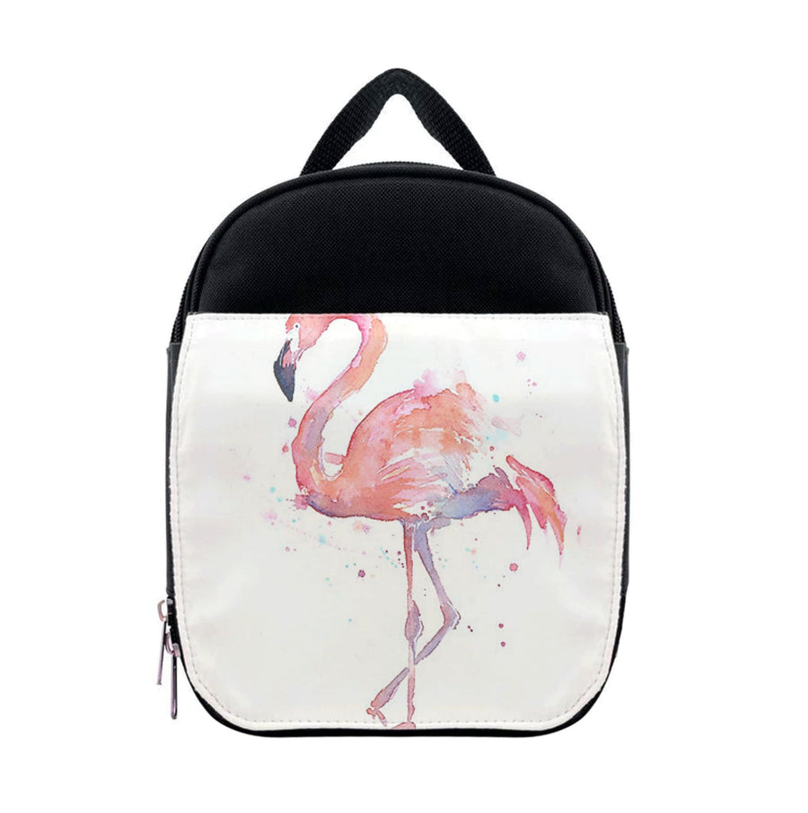 Watercolour Flamingo Painting Lunchbox