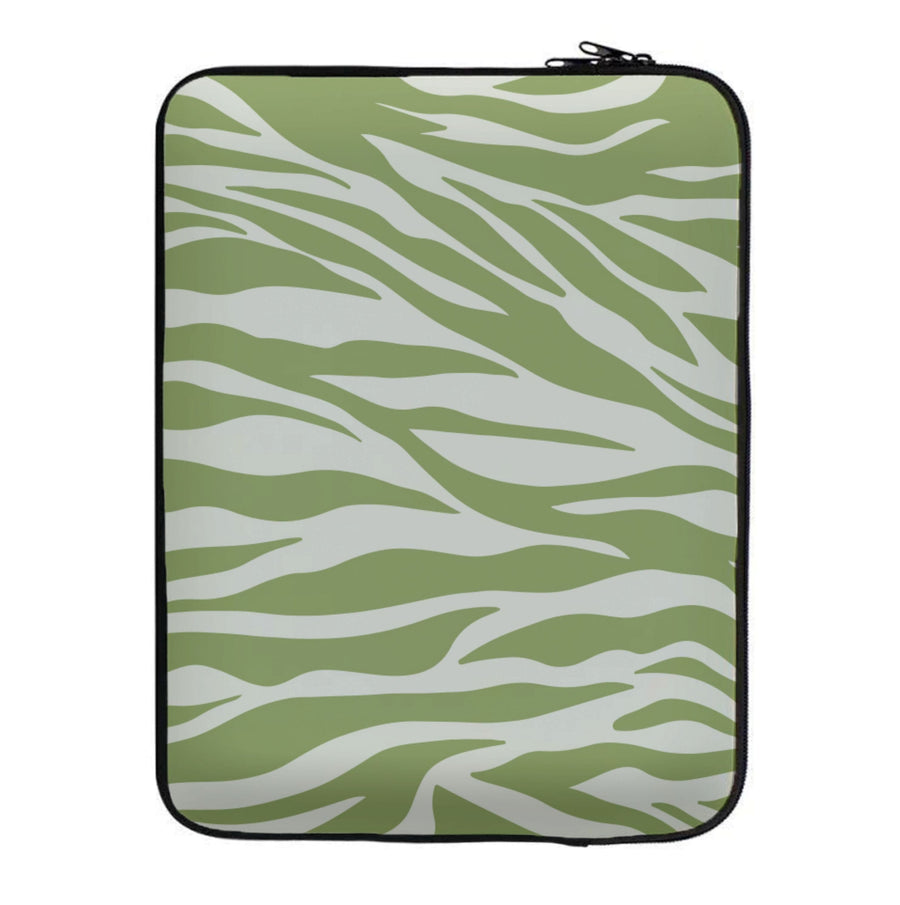 Abstract Green Print Laptop Sleeve