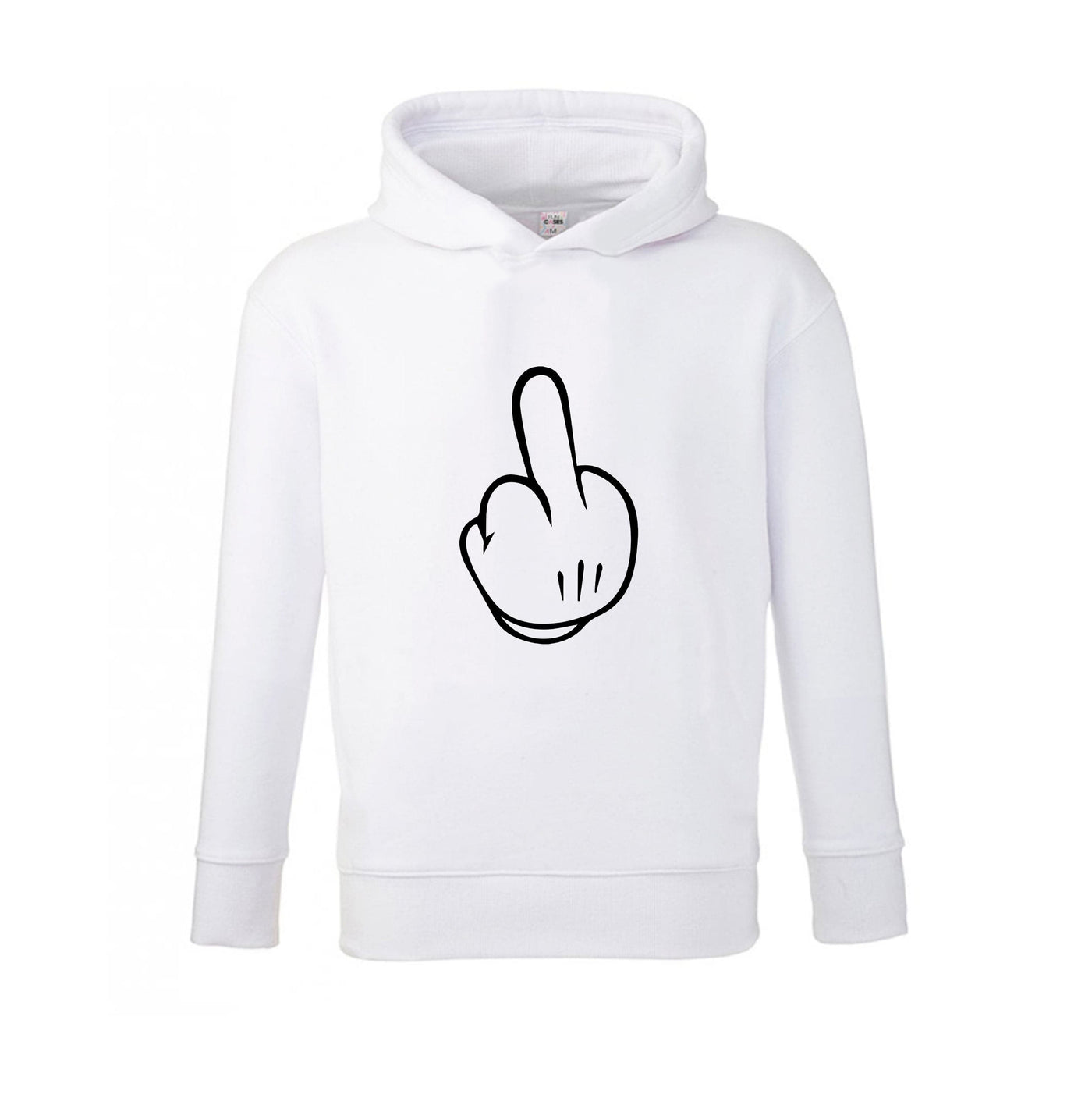 Mickey Mouse Middle Finger Kids Hoodie