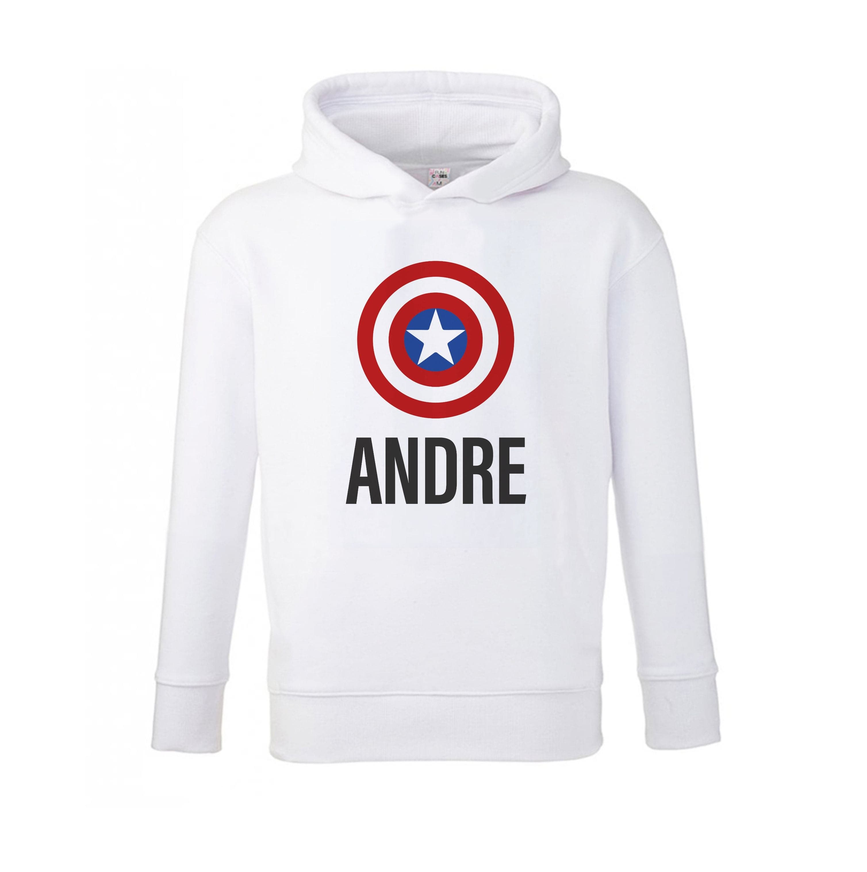 Captain America - Personalised Superhero Comic Kids Hoodie