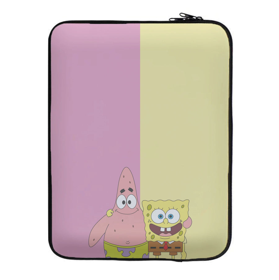 Patrick And Spongebob  Laptop Sleeve