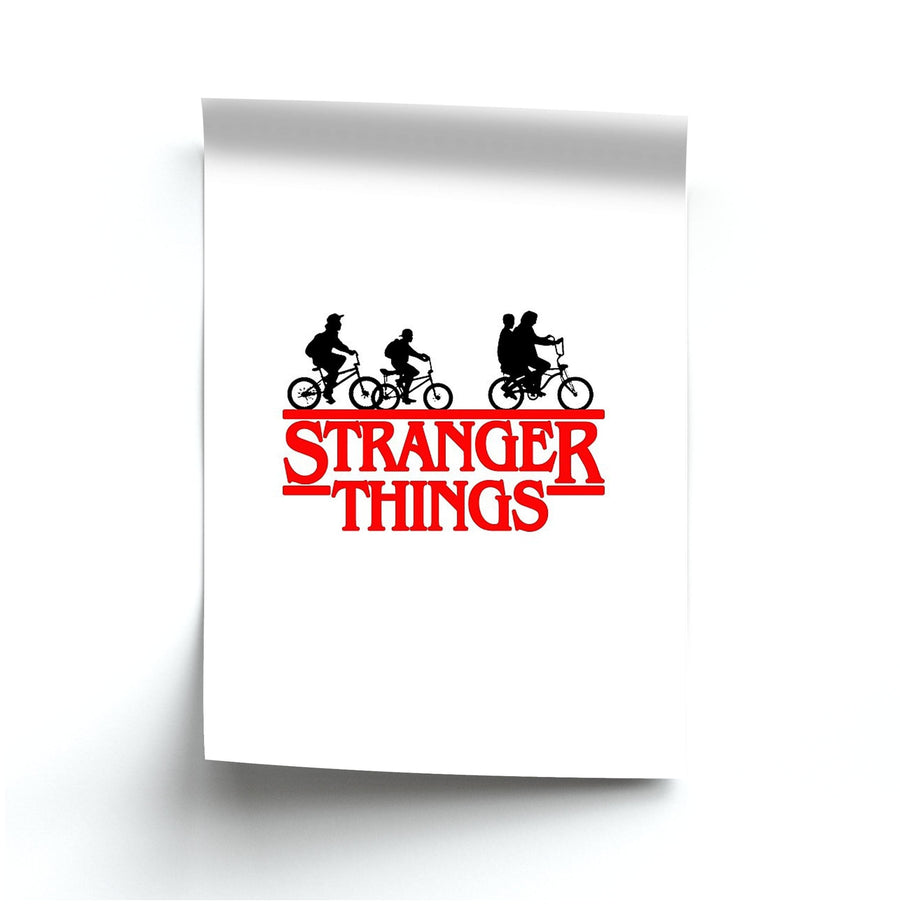 Stranger Things Cycling Logo Poster