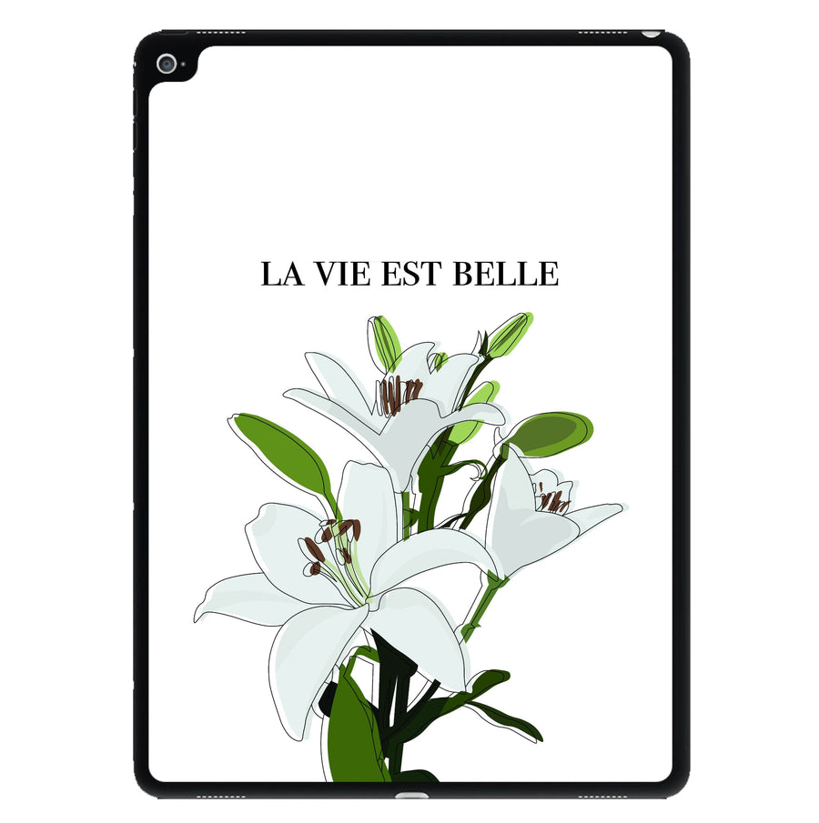La Vie Est Belle - Clean Girl Aesthetic iPad Case