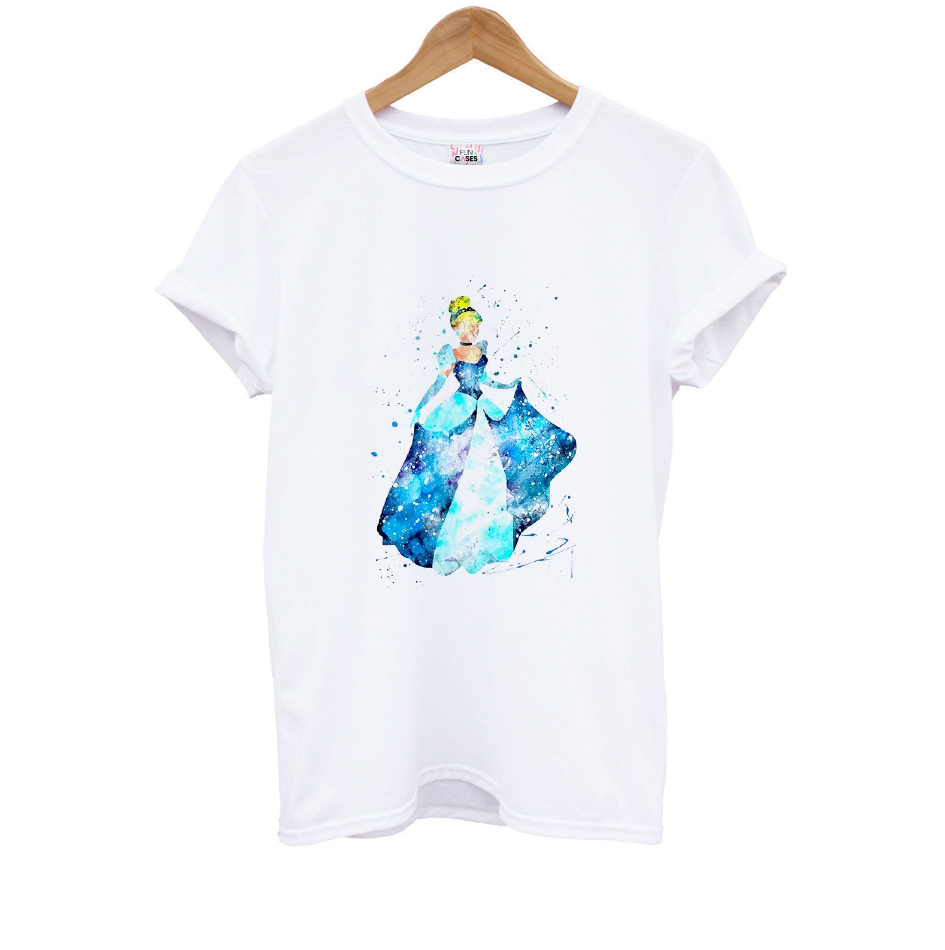 Watercolour Cinderella Fairytale Kids T-Shirt