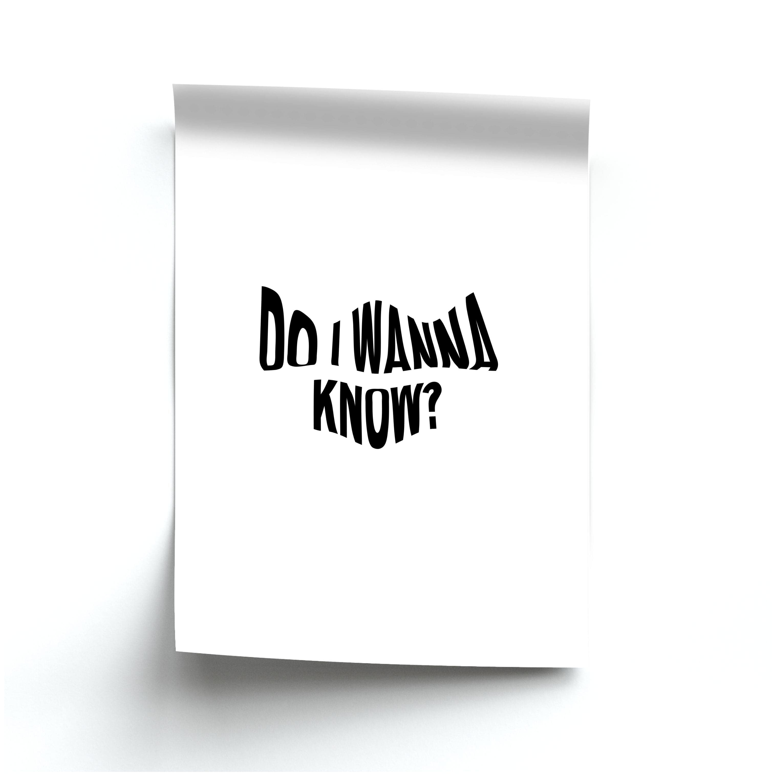 Do I wanna know Poster