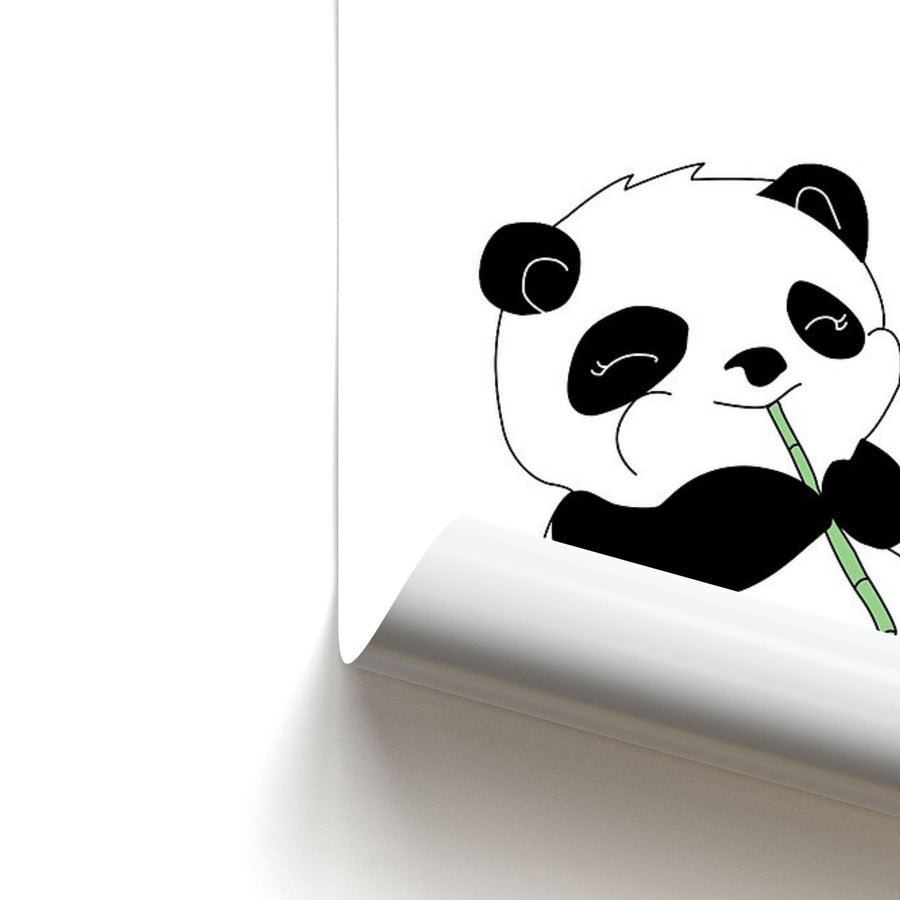 Vegan Panda Poster