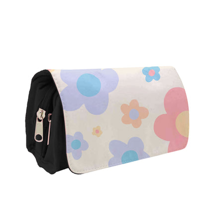 Playful Flower Pattern Pencil Case